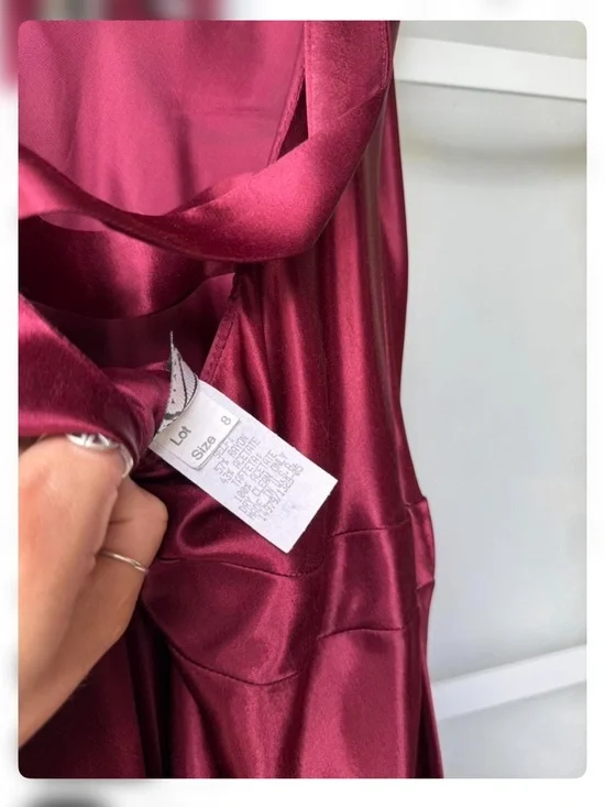 Vintage Y2K Maroon Red How to Lose a Guy in 10 Days Open Back Prom Dress Gown - Picture 6 of 6